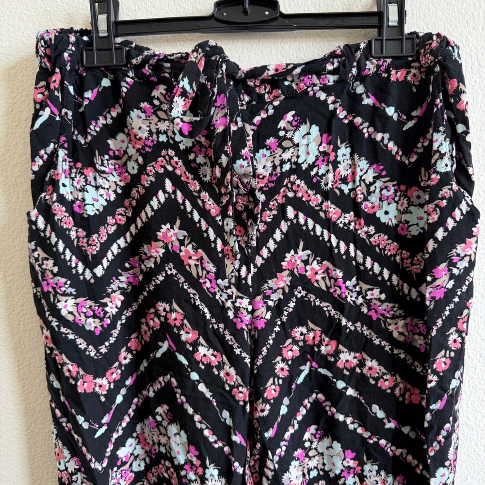 Joe B Joe Benbasset Floral Chevron Joggers Black Pink Large 2906600